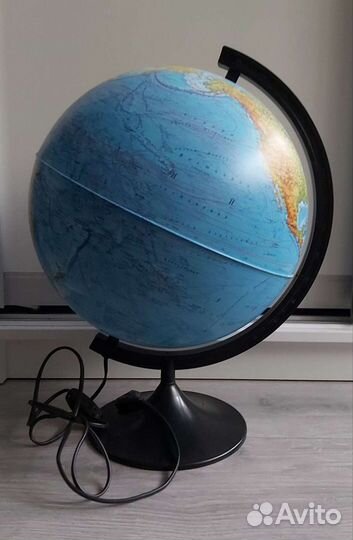 Глобус физико-политический с подсветкой 320 мм