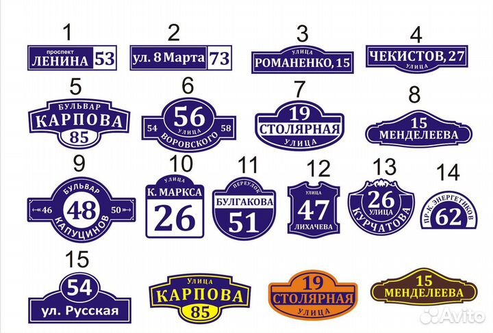 Изготовление табличек