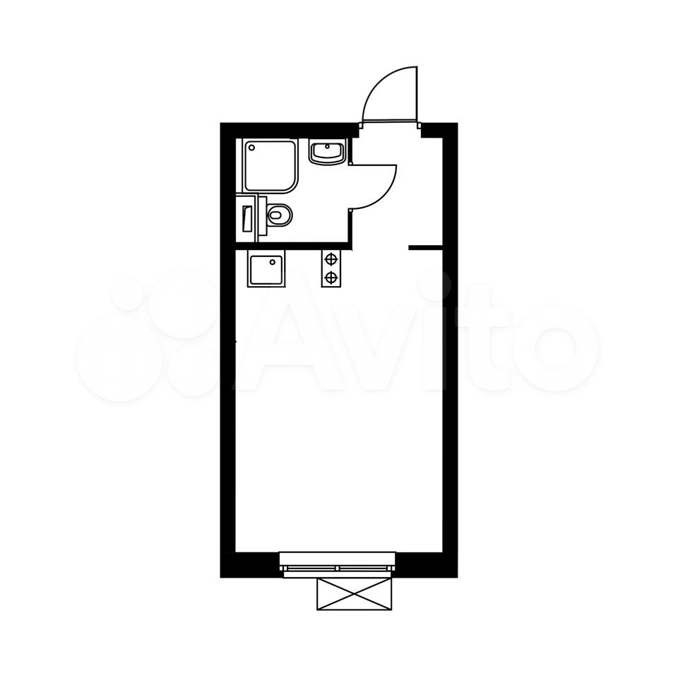 Снять Квартира-студия, 22,5 м², 12/24 эт. в Москве без посредников.  Объявление номер - 3476871011