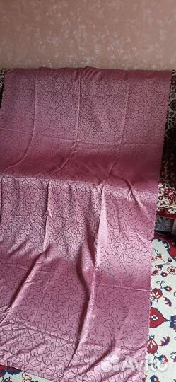 Шторы шелковые,серебристые,новые