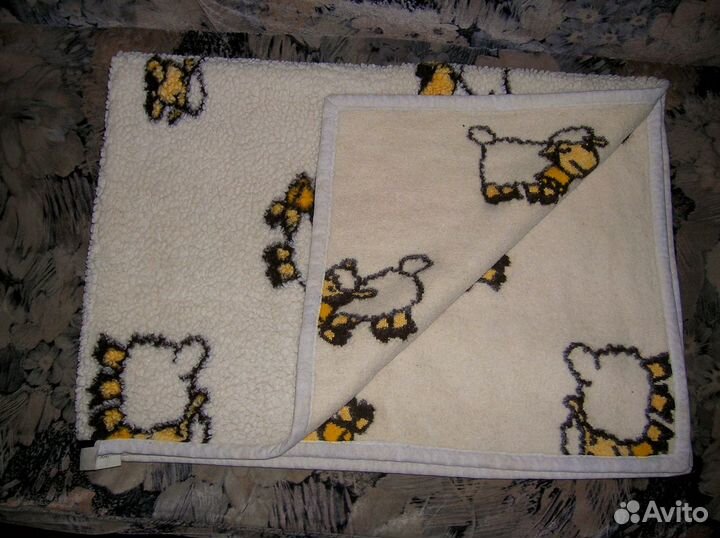 Одеяло-плед детское из овечьей шерсти, Италия