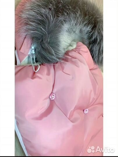 Конверт на выписку зимний для девочки