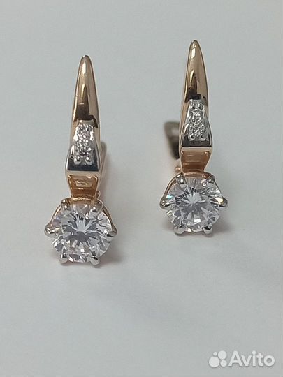 Золотые серьги Арт 24