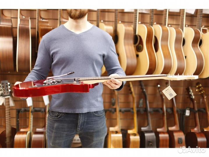 Aria JET-1 CA - электрогитара, цвет красный