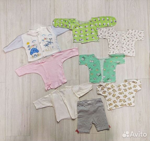 Большой пакет вещей на девочку от 0 до года