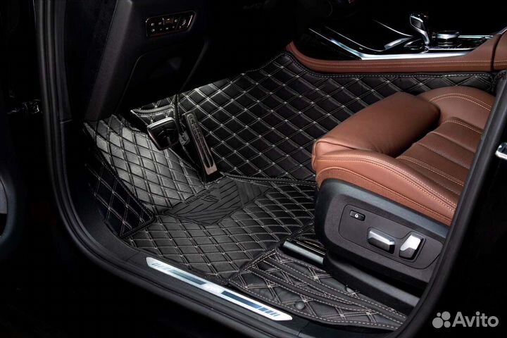 3D Коврики Geely Салон Багажник из Экокожи