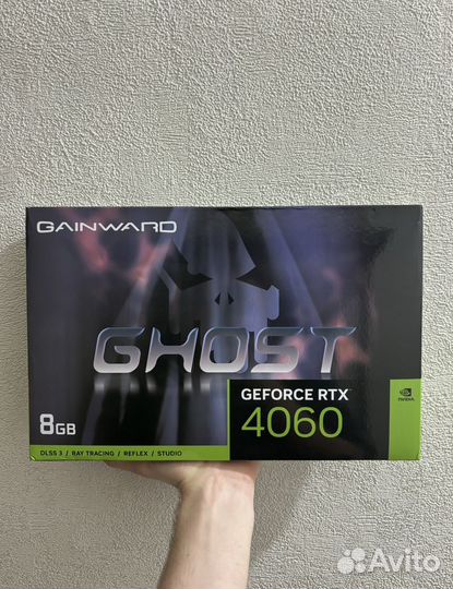 Видеокарта Gainward RTX 4060 Ghost 8Гб