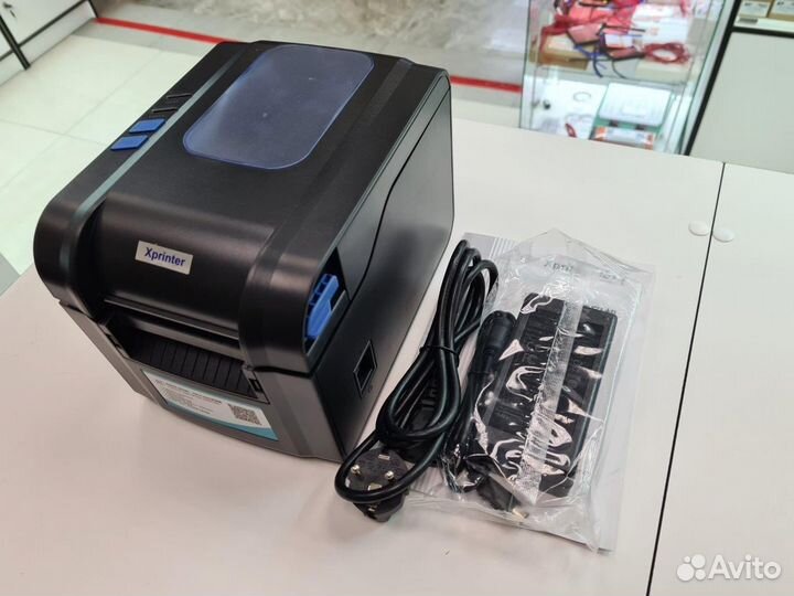 Термопринтер Xprinter XP-370B-USB с отделителем