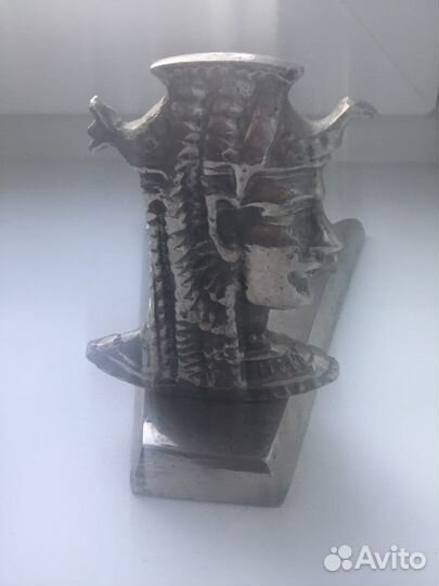 Пепельница металлическая винтажная