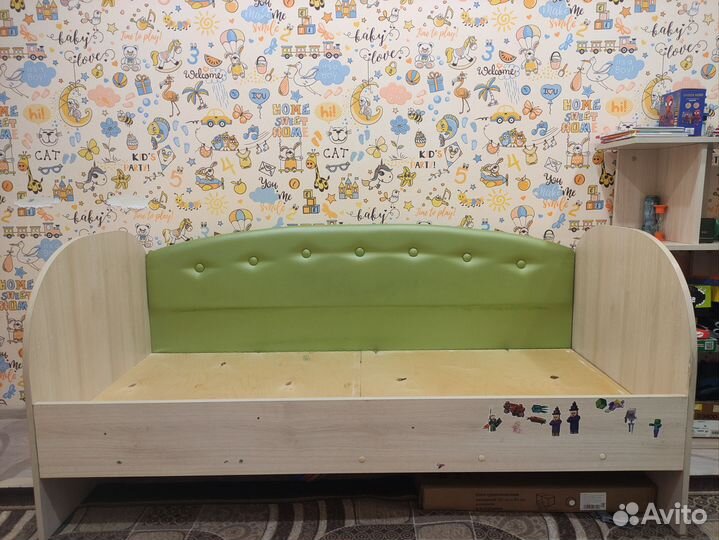 Детская кровать, 160*70 (матрас, бортик)