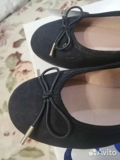 Балетки туфли школьные новые Tamaris 37 р синие