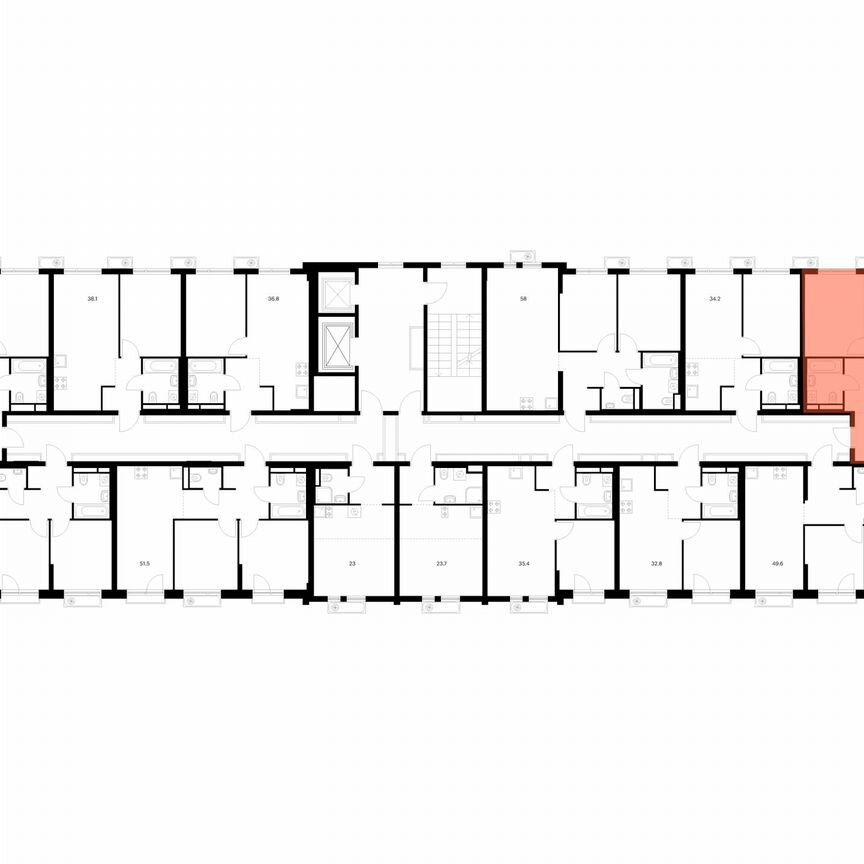 1-к. квартира, 45 м², 4/14 эт.