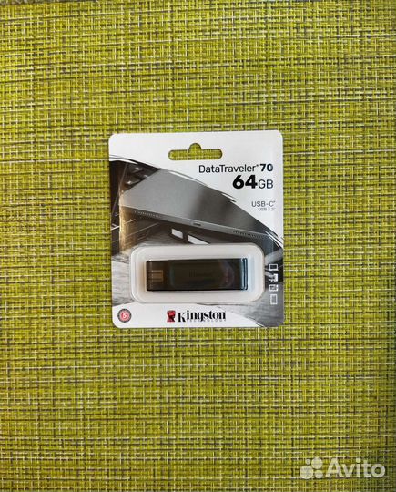 OTG флешка 64 Gb Kingston DataTraveler 70 USB-C