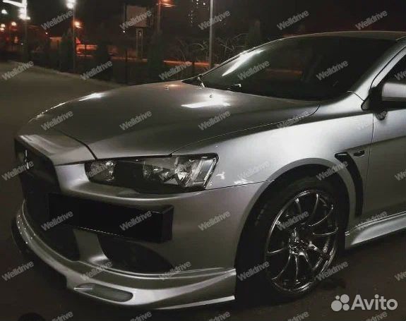 Накладки на крылья Mitsubishi Lancer X10 жабры RPM