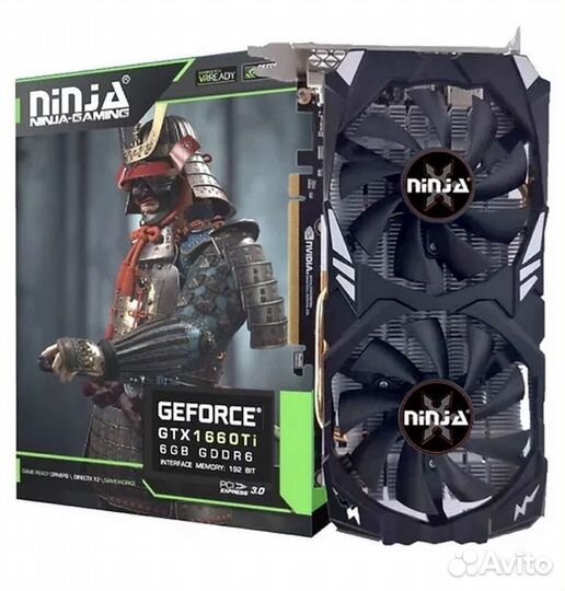 Видеокарта sinoteх GeForce GTX 1660 Ti ninja