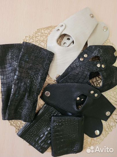 Митенки из натуральной кожи