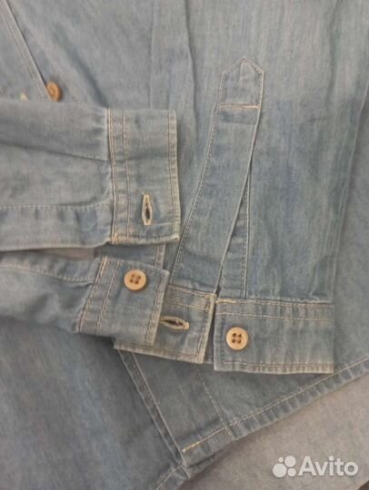 Джинсовая рубашка для девочки