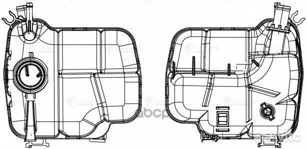 Бачок расширительный охл. жидкости для а/м