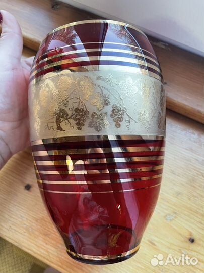 Ваза цветное стекло