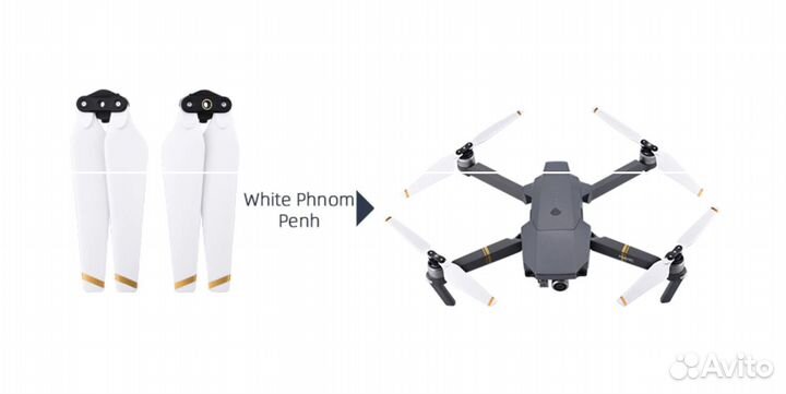 Пропеллеры для DJI Mavic PRO Platinum Наборы Белые