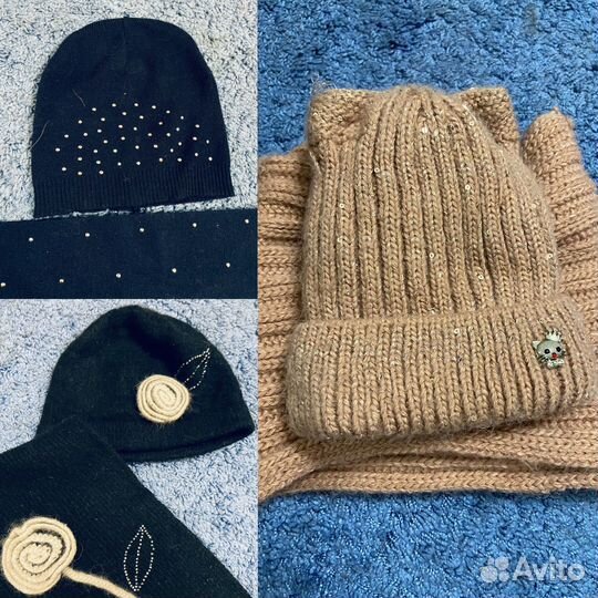 Наборы, шапка, снуд, шарф