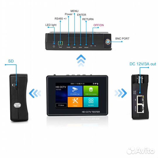 Тестер для видеонаблюдения Pegatah 4K