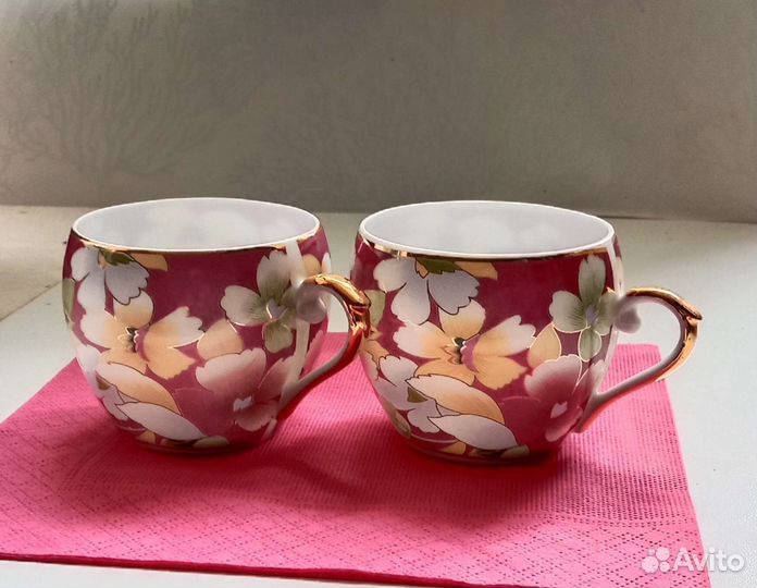 Изящный фарфор, кофейная пара