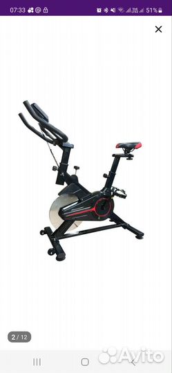 Велотренажер спин байк новый