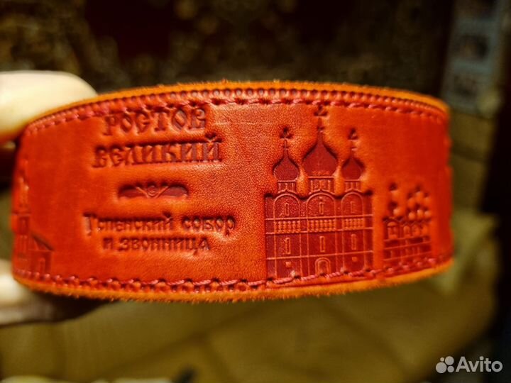 Мужской кожаный ремень ручной работы