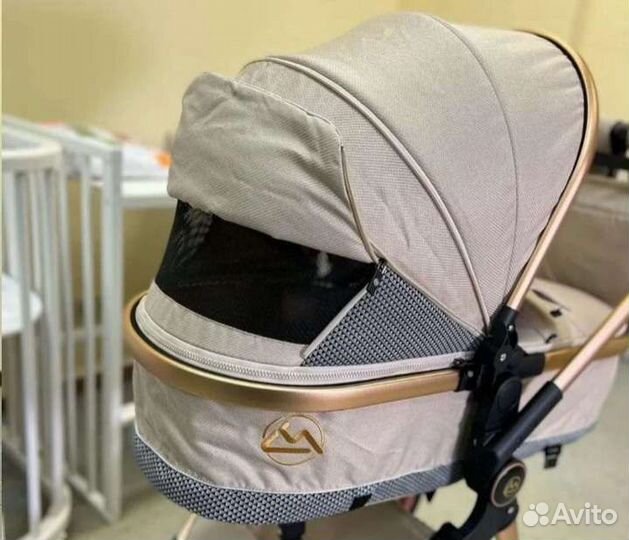 Коляска 2в1 /3в1 трансформер Новая (светлый)