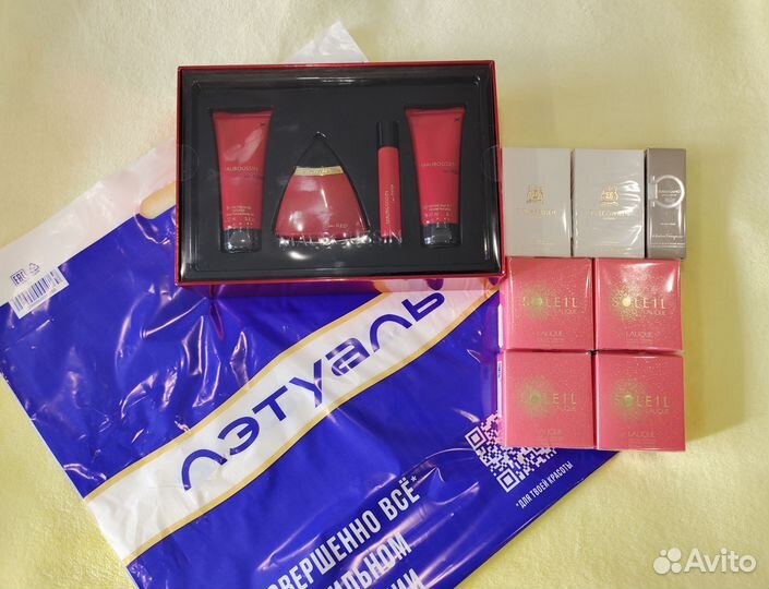 Парфюмерия Trussardi Lalique Ferragamo Mauboussin