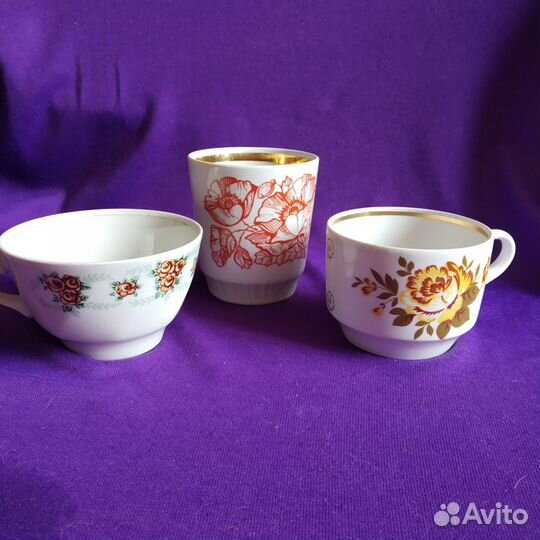 Чашки СССР Дулево Зик Рига