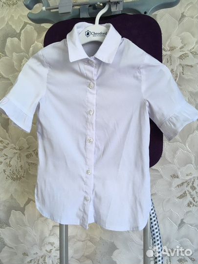 Блузка для девочки школьная 116 122