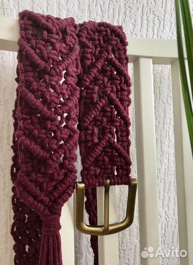 Пояс ремень макраме женский мужской