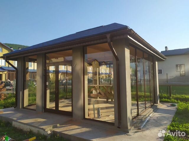 Раздвижные окна на веранду террасу