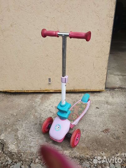Самокат детский трехколесный с сиденьем