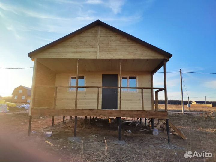 Каркасный дачный домик