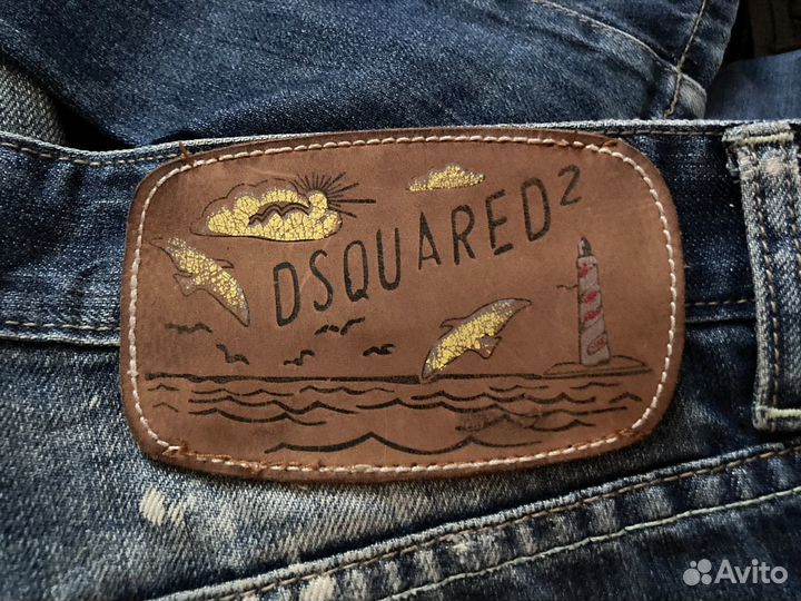 Джинсы мужские dsquared2 зауженные к низу