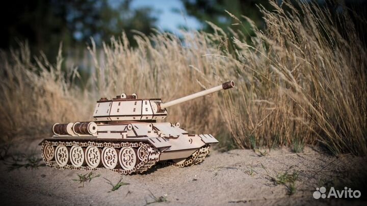 Конструктор деревянный EWA Танк T-34-76