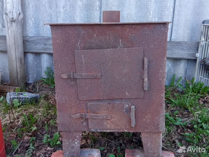 Печь буржуйка для гаража бу