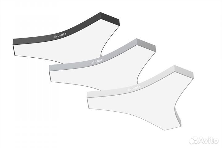 Светодиодная потолочная люстра в форме Луча