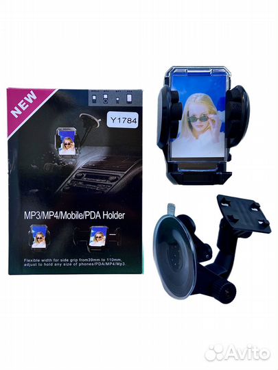 Держатель телефона Y -1784 на присоске поворотный