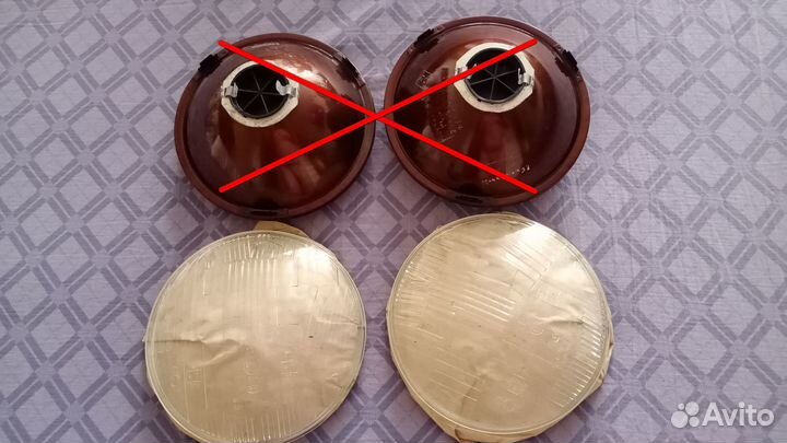 Стекло фары Ваз 2101 СССР 2 шт