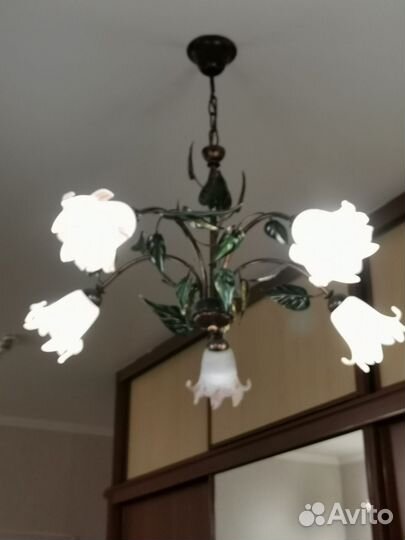 Люстра потолочная бу