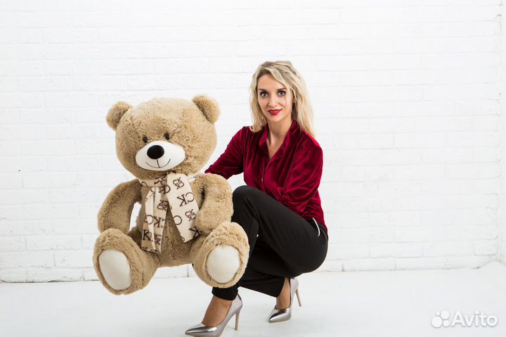 Плюшевые Мишки 115 см - 1,5 кг (тяжелые, плотные)