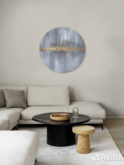 Интерьерная картина, диаметр 60см