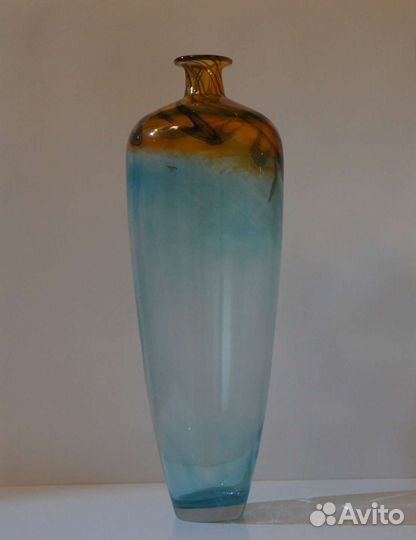 Вазы стеклянные для интерьера ручной работы