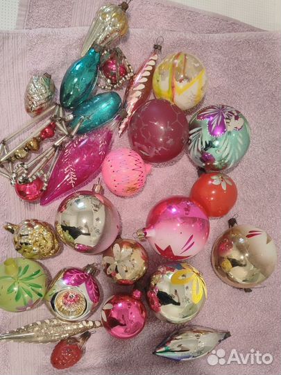 Елочные игрушки СССР советские набором