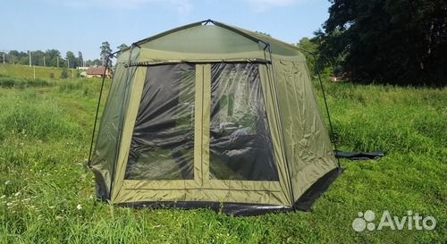 Шатер водостойкий с юбкой, металл, 430x430x230 см