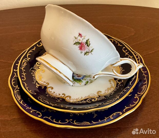 Антикварное трио с нюансами. Coalport, Англия